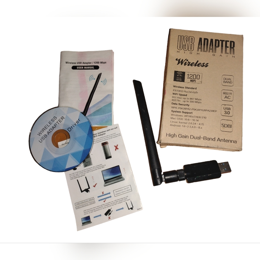 Wireless Wifi High Gain USB Adapter